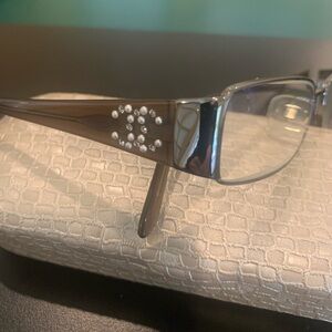 CHANEL 2118-H-B Color 108. Silver 
52mm Ladies Vintage Eyeglasses 